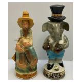 Misc. BEAM Collectible Figural  Decanters (EMPTY) & More