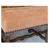 French Provincial Style Upholstered Bench