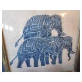 Elephants & Block Print