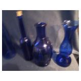 Cobalt Bottle & Vases