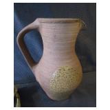 Pottery Pitcher, Candle Holders