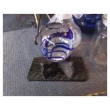 Cobalt Bowl, Metal Candle Holder