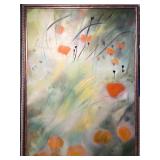 ORIGINAL Floral Abstract Painting by VERONA ReBOW - LARGE!