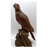 Vintage Carved Wood Eagle Falcon