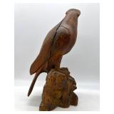 Vintage Carved Wood Eagle Falcon