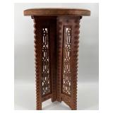 Vintage Burmese Carved Wood Side Table