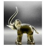 Artisan Hand Crafted Glass Horse and Elephant