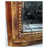 Primitive Vintage Mirror and Gilded Wood Frame