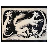 Original Cut Paper Art - CAYETANO HERNANDEZ - Dragons - QTY 3