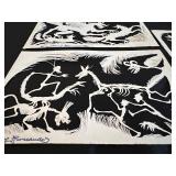 Original Cut Paper Art - CAYETANO HERNANDEZ - Dragons - QTY 3