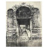 Vintage Etching and Drypoint THE DOORWAY By James Whistler