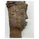 Antique Cast Iron Works FACE by the Eco Peoples 16th-17th Century Nigeria Court of Benin