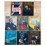 Vintage ETUDE Magazines 1931-1933 - QTY 8