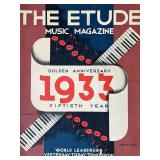 Vintage ETUDE Magazines 1931-1933 - QTY 8