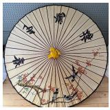 Vintage Rice Paper Parasol - Birds