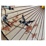 Vintage Rice Paper Parasol - Birds