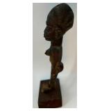 Antique Fetish Statue IBEJI YORUBA People Nigeria Carved Wood 19th Century