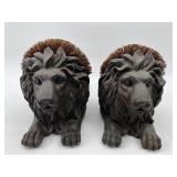 Pair of Lion Boot Scrapers