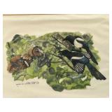 Vintage MCM 1955 Signed Framed Print by Robert Hainard The Rooks of Catigny