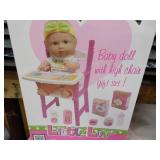 Little Luv Doll and Highchair Gift ...