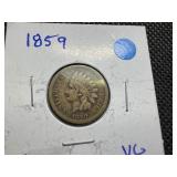 1859 Indianhead Penny, First Year