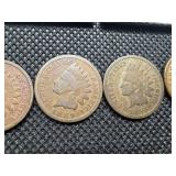 (9) Pre 1900 Indianheads + 1908. 10 coins.