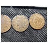 (9) Pre 1900 Indianheads + 1908. 10 coins.