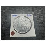 1889 AU+ Morgan Dollar