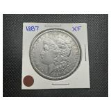 1887 Morgan Dollar, XF