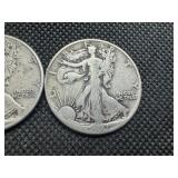 (2) Walking Liberty Halves