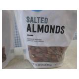 (B-1) 2 Pounds of Salted Almonds 2 ...