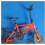 GlareWheel EB-X5 Unisex 36V Folding Electric Bike - Red