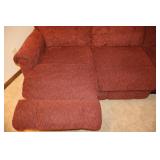 Lazy-Boy Double-Reclining Sofa w/Brick Red Toned Quality Fabric…