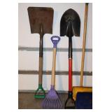 Garage/Shop...Shovels Racks Etc