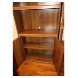 Vintage Display Book Shelves…5-Shelf Pressed Board 24” x 12” x 64” - Two-Door Veneer Adjustable Shelf 28” x 12” x 72”