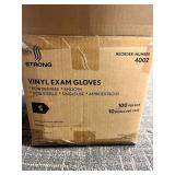 Case of Vinyl Exam Gloves 100 Per Box *comes with 8 boxes in the case