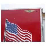 2016 Red H&H 16 ft Enclosed Aluminum trailer