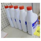 FIVE quart bottles of air brake antifreeze