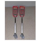 2 NEW ANOTHER GIBSON ORIGINAL NUTS & BOLTS BARBECUE SPATULAS