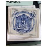 4 Beautiful Delft HandMade Tiles