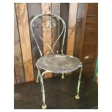 Solid Metal Ice Cream Parlor Chair