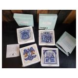 4 Beautiful Delft HandMade Tiles