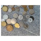 BAG OF MIXED FOREIGN COINS