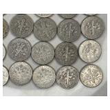 LOT OF 30 SILVER DIMES MIXED DATES