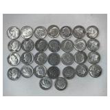 LOT OF 30 SILVER DIMES MIXED DATES