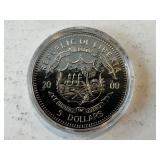 LIBERIA PEARL HARBOR COMMERATIVE $5.00 COIN