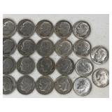 LOT OF 30 SILVER DIMES MIXED DATES