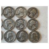 LOT OF 15 SILVER QUARTERS MIXED DATES