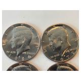 LOT OF 4 KENNEDY HALF DOLLARS MIXED DATES