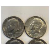 LOT OF 4 KENNEDY HALF DOLLARS MIXED DATES - D